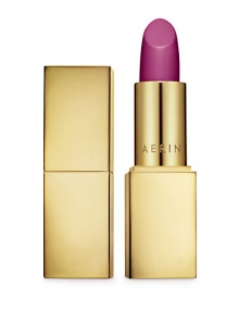 Looks can be deceiving. Small enough to fit in your clutch, these gorgeous lipsticks feature a full-sized bullet that makes a big impact. Drench lips with creamy color that lasts all night long. Plus, AERIN's signature rose scent adds a breath of radiant calm with every touch-up. 