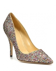 Glitz and glam and glitter, too. These pointy-toe pumps steal the spotlight with every step. By kate spade new york. Glitz and glam and glitter, too. These pointy-toe pumps steal the spotlight with every step. By kate spade new york.