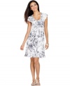 Flirty and so feminine, Style&co. updates a classic silhouette with studs and a bold print!