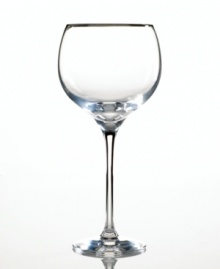 Refined simplicity in platinum-banded crystal. With a fuller shape and hand-pulled stem, the Lenox Solitaire Platinum balloon glass is a luminous beauty and elegant accompaniment to any table setting. Qualifies for Rebate Refined simplicity in platinum-banded crystal. With a fuller shape and hand-pulled stem, the Lenox Solitaire Platinum balloon glass is a luminous beauty and elegant accompaniment to any table setting. Qualifies for Rebate