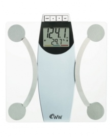 Understand your body with a total breakdown of body fat, BMI and water and bone mass from a glass scale that allows up to 10 users, so you always know what you're working with. 10-year warranty. Model WW67T.