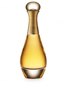 An Haute Couture Fragrance. J'adore L'Or is the most luxurious fragrance in the line. The new fragrance is a reinterpretation of the iconic J'adore floral bouquet. The flowers are hand selected from Dior's exclusive gardens in Grasse, France, just like the most beautiful materials are chosen for a Dior Haute Couture gown. Jasmine and Rose de Mai Absolute have been added and the fragrance has been warmed with Vanilla and Tonka Bean. An Haute Couture Fragrance. J'adore L'Or is the most luxurious fragrance in the line. The new fragrance is a reinterpretation of the iconic J'adore floral bouquet. The flowers are hand selected from Dior's exclusive gardens in Grasse, France, just like the most beautiful materials are chosen for a Dior Haute Couture gown. Jasmine and Rose de Mai Absolute have been added and the fragrance has been warmed with Vanilla and Tonka Bean.