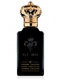 X for Men Perfume Spray. Spicy Woody. Modern and mysterious with an attitude that crosses, yet respects, conventional perfumery. Presented in a black glass flacon with gold overlay to acknowledge the powerful and unconventional quality of this perfume. 1.6 oz. · Top notes: Bergamot, spices cardamon, ginger, pink pepper · Heart: Sambac oil, jasmine hedione, pimento oil, orris · Base: Amber, styrax, labdanum, vetyver oil, cedarwood · Moss, cinnamon, vanilla X for Men Perfume Spray. Spicy Woody. Modern and mysterious with an attitude that crosses, yet respects, conventional perfumery. Presented in a black glass flacon with gold overlay to acknowledge the powerful and unconventional quality of this perfume. 1.6 oz. · Top notes: Bergamot, spices cardamon, ginger, pink pepper · Heart: Sambac oil, jasmine hedione, pimento oil, orris · Base: Amber, styrax, labdanum, vetyver oil, cedarwood · Moss, cinnamon, vanilla