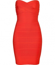 A quintessential cocktail staple, this Herv? L?ger bandage dress makes a bold impact and expertly hugs every curve - Sweetheart neckline, strapless, bandage style, exposed back zip closure - Extra form-fitting - Style with metallic heels and a statement clutch A quintessential cocktail staple, this Herv? L?ger bandage dress makes a bold impact and expertly hugs every curve - Sweetheart neckline, strapless, bandage style, exposed back zip closure - Extra form-fitting - Style with metallic heels and a statement clutch