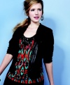 Thaw out on your winter getaway with INC's sleeveless plus size top, featuring a bold print and beaded neckline.