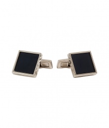 Finish tailored looks on a sleek note with Burberry Londons chic enameled cufflinks - Square shape, dark blue enamel - Perfect for your dressed up looks or as a thoughtful gift Finish tailored looks on a sleek note with Burberry Londons chic enameled cufflinks - Square shape, dark blue enamel - Perfect for your dressed up looks or as a thoughtful gift