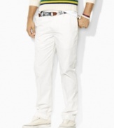 Tailored in preshrunk cotton chino for maximum comfort and durability, the essential Carleson pant is designed with a classic rise, flat front and tapered leg.