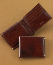 Your money deserves to look good. Store all your personal stuff in the smooth leather of this versatile Tasso Elba passcase wallet. Your money deserves to look good. Store all your personal stuff in the smooth leather of this versatile Tasso Elba passcase wallet.