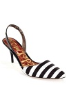Pared-down Parisian chic. Sam Edelman's striped slingbacks capture the absolute essence of witty style.