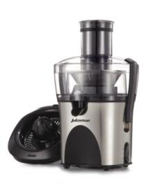 A healthy start to each and every day. Two speeds and 800 watts of power take on your favorite fruits for freshly made juice that awakens all of the senses and delivers healthy nutrients, vitamins and more to your core. The easy-to-use design includes a citrus attachment that fits any size fruit. 2-year limited warranty. Model JM480S. A healthy start to each and every day. Two speeds and 800 watts of power take on your favorite fruits for freshly made juice that awakens all of the senses and delivers healthy nutrients, vitamins and more to your core. The easy-to-use design includes a citrus attachment that fits any size fruit. 2-year limited warranty. Model JM480S.