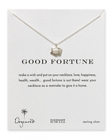 Talk about charm: Make a wish and slip on this sterling silver token from Dogeared, a striking reminder of your hopes for the year ahead. Talk about charm: Make a wish and slip on this sterling silver token from Dogeared, a striking reminder of your hopes for the year ahead.