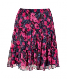 With a vibrant floral print and a flirty A-line silhouette, this silk-blend skirt from Anna Sui is any easy date-night favorite - Elasticized waist, A-line silhouette, tiered, all-over print - Wear with a silk blouse or a fitted tee and peep-toe heels With a vibrant floral print and a flirty A-line silhouette, this silk-blend skirt from Anna Sui is any easy date-night favorite - Elasticized waist, A-line silhouette, tiered, all-over print - Wear with a silk blouse or a fitted tee and peep-toe heels