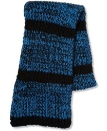 Add some stylish stripes to your winter wardrobe with this American Rag scarf.