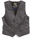 The classic third piece. He'll don this dapper Epic Threads' vest for every special occasion.