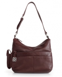 Giani Bernini keeps it classic with this super functional hobo featuring plenty of organizational features finished in a timeless hue. Giani Bernini keeps it classic with this super functional hobo featuring plenty of organizational features finished in a timeless hue.