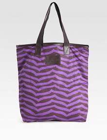 This packable nylon design with a cheerful print will add a pop of fun to any trip.Double shoulder straps, 8 dropOpen topOne inside open pocket13W X 16½H X 3DImported This packable nylon design with a cheerful print will add a pop of fun to any trip.Double shoulder straps, 8 dropOpen topOne inside open pocket13W X 16½H X 3DImported