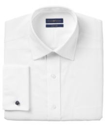 The unsurpassed classic, designed for quality, style and lasting comfort. Spread collar, French cuffs. Pinpoint cotton. Chest pocket. Extra-long shirttail. Traditional.