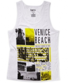 Tired of the cold shoulder? Warm up with this tank from Bar III.