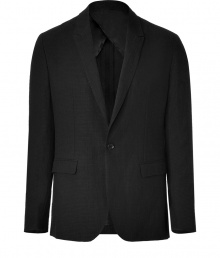 Relaxed blazer in fine, black natural fiber and cotton blend - A chic standout from eco-friendly label Edun, co-founded by U2s Bono - Lightweight, seersucker fabric - Slim, straight silhouette - Single-button closure, front flap pockets and deep lapels - A streamlined, warm weather go-to in any modern wardrobe - Seamlessly transitions from day to evening - Pair with a t-shirt or button down and jeans, chinos or linen trousers Relaxed blazer in fine, black natural fiber and cotton blend - A chic standout from eco-friendly label Edun, co-founded by U2s Bono - Lightweight, seersucker fabric - Slim, straight silhouette - Single-button closure, front flap pockets and deep lapels - A streamlined, warm weather go-to in any modern wardrobe - Seamlessly transitions from day to evening - Pair with a t-shirt or button down and jeans, chinos or linen trousers