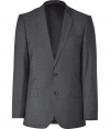 Add instant elegance to your workweek look with this sophisticated blazer from Hugo - Narrow lapels, two-button closure, single chest pocket, front flap pockets, slim fit, double back vent - Pair with matching pants and a striped button down