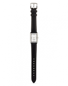 C'mon get strappy with kate spade new york's leather banded watch--the smooth style showcases the label's signature polish.