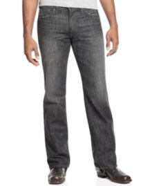 Dial up your denim look with these straight-leg jeans from Lucky Brand Jeans. Dial up your denim look with these straight-leg jeans from Lucky Brand Jeans.