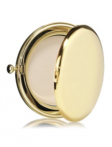 Sleek golden compact goes where you go for quick touch-ups anytime. The compact comes filled with Lucidity Translucent Pressed Powder. Refills available; use the Small (0.1 oz.) size. Luminous finish. Comes with a luxurious puff. Made in USA. Sleek golden compact goes where you go for quick touch-ups anytime. The compact comes filled with Lucidity Translucent Pressed Powder. Refills available; use the Small (0.1 oz.) size. Luminous finish. Comes with a luxurious puff. Made in USA.