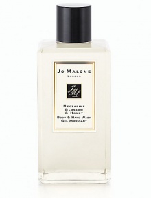Nectarine Blossom & Honey Body & Hand Wash gets skin sparkling clean and leaves just a hint of fragrance. With a moisturizing lather, it awakens the senses. Inspired by the delicate flavor of peach sorbet, this body and hand wash is an ambrosial scent. Nectars of peach, plum and blackcurrant are entwined with the richness of honey in this divinely sweet combination. 8.5 oz. Nectarine Blossom & Honey Body & Hand Wash gets skin sparkling clean and leaves just a hint of fragrance. With a moisturizing lather, it awakens the senses. Inspired by the delicate flavor of peach sorbet, this body and hand wash is an ambrosial scent. Nectars of peach, plum and blackcurrant are entwined with the richness of honey in this divinely sweet combination. 8.5 oz.