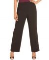 A perfect addition to your work wardrobe: Jones New York Collection's straight leg plus size pants.