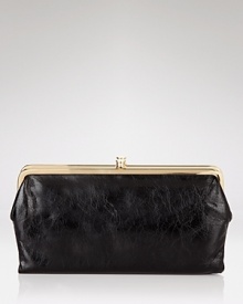 Chicly sized and designed to hold just about everything. Hobo's continental leather wallet is a pretty-practical companion for your purse. Chicly sized and designed to hold just about everything. Hobo's continental leather wallet is a pretty-practical companion for your purse.