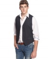The V stands for versatility with this vest from Kenneth Cole Reaction. Dress it down with jeans or up with pants–either way you'll have a standout look covered.