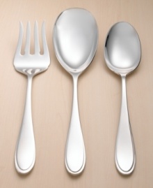 From the Harmony collection of 18/8 stainless steel serving pieces. Give one piece or the entire collection to your favorite hostess, or to the bride. Choose from: serving spoon, serving fork, casserole spoon, ladle or salad tongs. Shown on right. From the Harmony collection of 18/8 stainless steel serving pieces. Give one piece or the entire collection to your favorite hostess, or to the bride. Choose from: serving spoon, serving fork, casserole spoon, ladle or salad tongs. Shown on right.