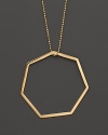 A gleaming gold pendant on a sparkling chain from Lana.