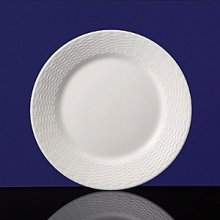 This eclectic service with its beautifully-detailed basket-style relief is an everyday white china for those who appreciate the unique. Bone china. This eclectic service with its beautifully-detailed basket-style relief is an everyday white china for those who appreciate the unique. Bone china.