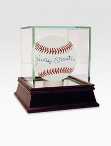 From 1951, when he hit .267 as a 19-year-old Yankees rookie from Oklahoma, through 1968 when he belted the last of his 536 career home runs, Mickey Mantle captured the imagination of a generation. Capture a piece of his legacy with this signed ball, a commemorative treasure from one of best switch hitters to ever play the game. From 1951, when he hit .267 as a 19-year-old Yankees rookie from Oklahoma, through 1968 when he belted the last of his 536 career home runs, Mickey Mantle captured the imagination of a generation. Capture a piece of his legacy with this signed ball, a commemorative treasure from one of best switch hitters to ever play the game.