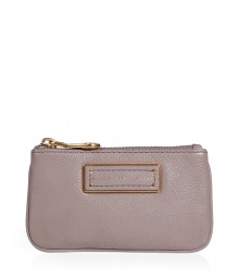 Small yet efficient, this supple leather key pouch from Marc by Marc Jacobs makes organizing ultra-chic - Top zip closure, front logo plaque, texture leather - Perfect for your keys and other small daily necessities Small yet efficient, this supple leather key pouch from Marc by Marc Jacobs makes organizing ultra-chic - Top zip closure, front logo plaque, texture leather - Perfect for your keys and other small daily necessities