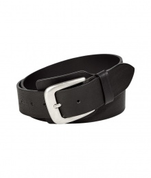 Cinch your look in style with this black leather belt from cult favorite designer Maison Martin Margiela - Textured leather with silver-toned buckle - Pair with jeans, corduroys, dress trousers, or chinos Cinch your look in style with this black leather belt from cult favorite designer Maison Martin Margiela - Textured leather with silver-toned buckle - Pair with jeans, corduroys, dress trousers, or chinos