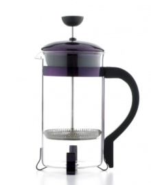 Appreciate the true essence of coffee by embracing the deep flavors of a freshly ground and freshly pressed brew. This classic press draws out the natural oils and robust taste of beans, preparing 4 cups at a time so you can share the experience with those closest to you. Appreciate the true essence of coffee by embracing the deep flavors of a freshly ground and freshly pressed brew. This classic press draws out the natural oils and robust taste of beans, preparing 4 cups at a time so you can share the experience with those closest to you.