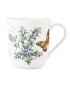 Fresh from the garden, Butterfly Meadow Herbs mugs from Lenox feature sturdy porcelain with flowering herbs and a delicately scalloped edge. Qualifies for Rebate