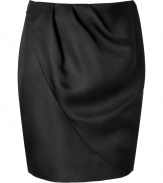 A contemporary take on this must-have style, Viktor & Rolfs draped woven silk skirt is a chic modern staple with endless pairing possibilities - Asymmetrical draped front, side slit pockets, hidden side zip, structural woven silk - Tailored fit - Wear with a silk top, blazer and heels