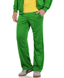 Puma gets it right with the sleek and streamlined feel of these essential track pants, perfect for the court or couch. (Clearance) Puma gets it right with the sleek and streamlined feel of these essential track pants, perfect for the court or couch. (Clearance)
