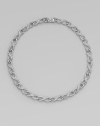 EXCLUSIVELY AT SAKS. A dazzling style with infinity-shaped links for an elegant design. CrystalsRhodium plated brassLength, about 16Box and tongue closureImported 