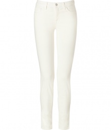 With their bright shade of creamy white and flattering skinny fit, J Brands mid rise cords are an essential staple separate - Classic five-pocket style, button closure, belt loops - Pair with casual knits and favorite flats With their bright shade of creamy white and flattering skinny fit, J Brands mid rise cords are an essential staple separate - Classic five-pocket style, button closure, belt loops - Pair with casual knits and favorite flats