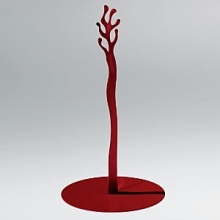 Mediterraneo Kit Roll Holder in steel colored with a baked-on coating of red silicon resin. Mediterraneo Kit Roll Holder in steel colored with a baked-on coating of red silicon resin.