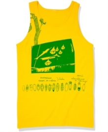 Get back to nature. Show off your earthy side in this comfortable graphic tank from American Rag.