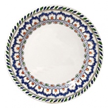 Ronde d'Orient by Gien is a full-service collection with a blue & white motif punctuated by deep orange carnations. This design was inspired by Turkish and Mediterranean ceramics. Ronde d'Orient by Gien is a full-service collection with a blue & white motif punctuated by deep orange carnations. This design was inspired by Turkish and Mediterranean ceramics.
