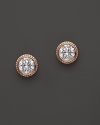 Diamond Milgrain Stud Earrings in 14K Rose Gold, 0.25 ct. t.w.