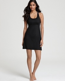 This comfortable chemise will always hold your shape with style. This comfortable chemise will always hold your shape with style.