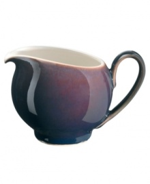 A true gem, the small Amethyst creamer is simply glazed but boldly hued, in deep indigo and crisp white from Denby's collection of dinnerware. The dishes can embrace their luxe color alone or they can be paired with the playful dots of Amethyst Stone for a well-balanced and uniquely customized table setting. A true gem, the small Amethyst creamer is simply glazed but boldly hued, in deep indigo and crisp white from Denby's collection of dinnerware. The dishes can embrace their luxe color alone or they can be paired with the playful dots of Amethyst Stone for a well-balanced and uniquely customized table setting.
