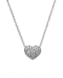 Love is all around us, carry it with you every day in this stylish heart necklace by Swarovski. Crafted in silver tone mixed metal with sparkling clear crystals. Approximate length: 15 inches. Approximate drop: 3/4 inch. Love is all around us, carry it with you every day in this stylish heart necklace by Swarovski. Crafted in silver tone mixed metal with sparkling clear crystals. Approximate length: 15 inches. Approximate drop: 3/4 inch.